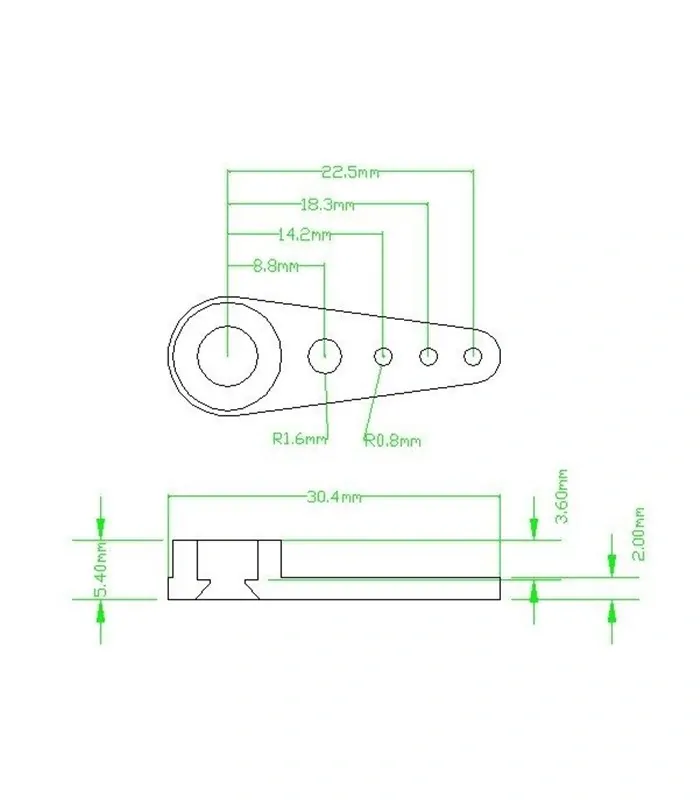 Duralová páka 25z ,30mm ,