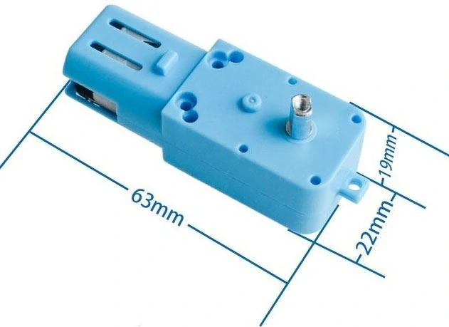 Motorek 3-6V/0,17A s převodovkou, převod 1/90,