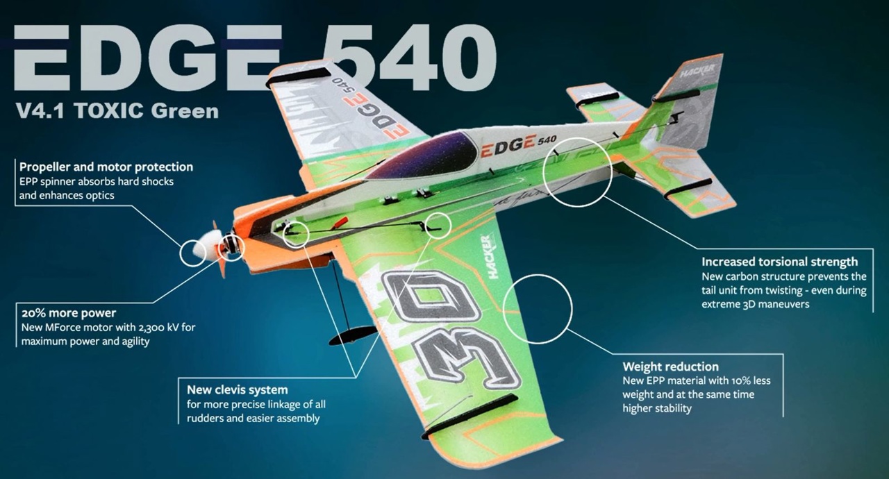 EDGE 540 V4.0 TOXIC Green,