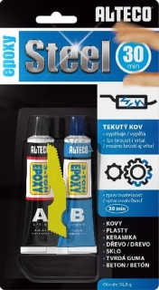 Alteco 30-min epoxy s kovovým plničem,