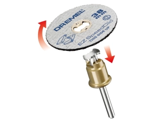 Dremel 406 S řezací kotouč + stopka Speed-Clic, rozměr 38x1,2mm, 1+2ks,